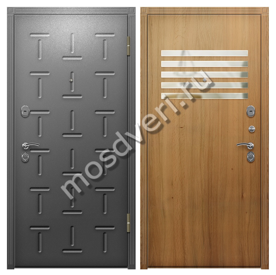 Терморазрывная дверь коттеджная входная со стеклом TD-88 - купить от производителя Мосдвери Терморазрывная дверь коттеджная входная со стеклом TD-88